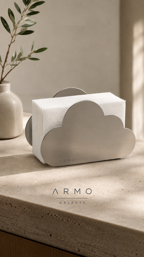 جای دستمال کاغذی استیل مینیمال ARMO-09