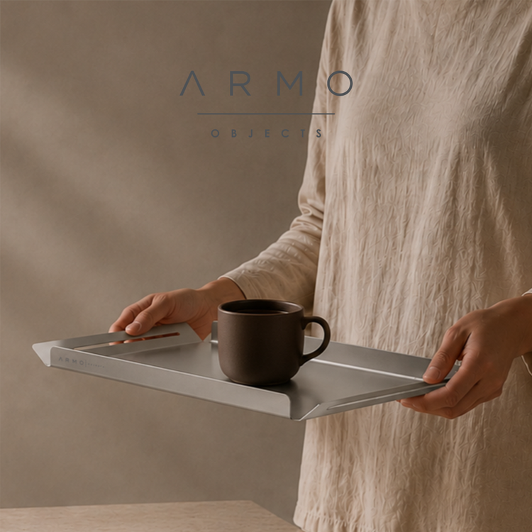 سینی استیل مینیمال ARMO-01 برای پذیرایی