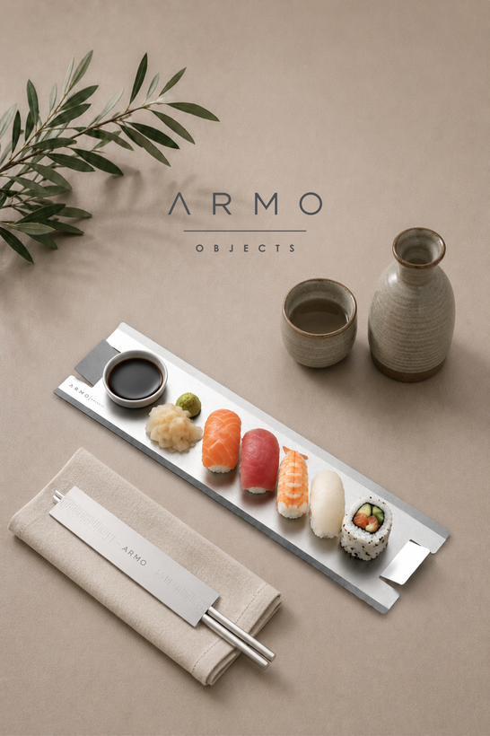 سینی استیل سوشی ARMO-04B