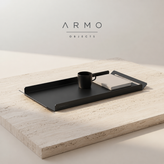 سینی استیل مشکی مینیمال ARMO-01 برای پذیرایی